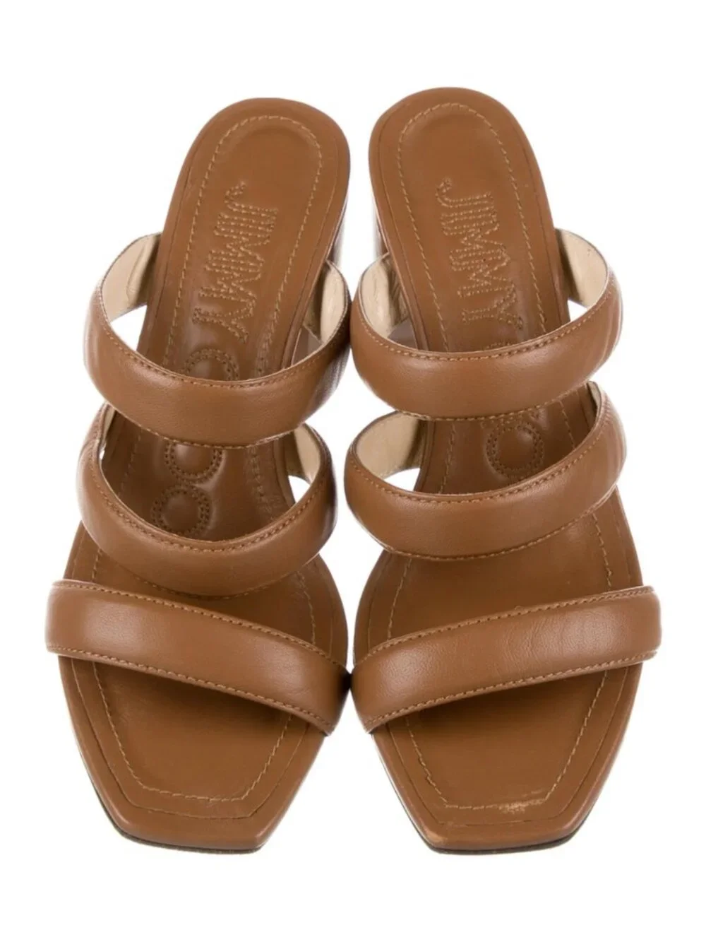 Jimmy Choo Leather Sandals - Picture 3 of 7